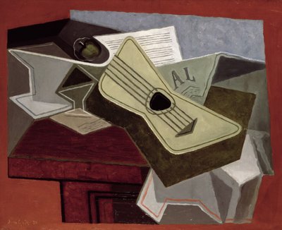 Chitarra e Giornale, 1925 da Juan Gris